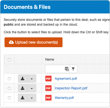 Store Documents & Files