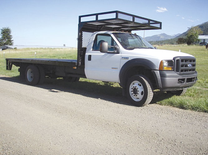 Used 2007 ford f550 flatbed truck for sale #3