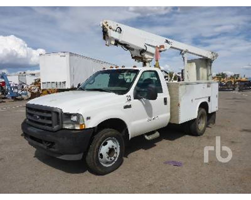 Ford f450 bucket truck weight