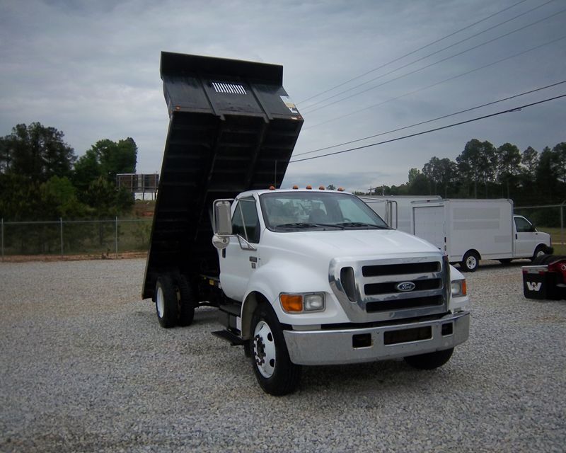 Ford f650 flatbed dump truck for sale #4