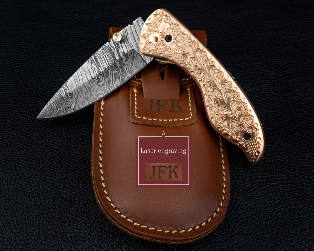 personalized engraved knife as gift for heavy duty workers
