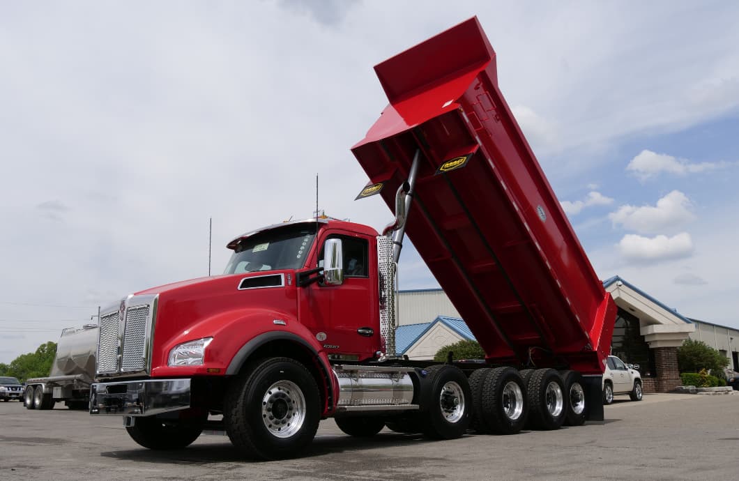 mac trailers straight body dump truck