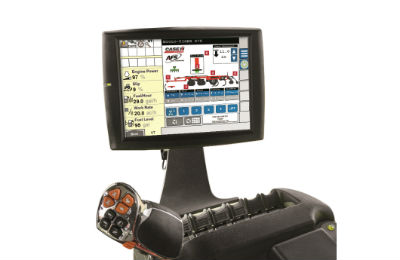 The intuitive AFS Soil Command user interface on the AFS Pro 700 allows for quick and easy in-cab adjustments and saved settings for operators of any skill level.