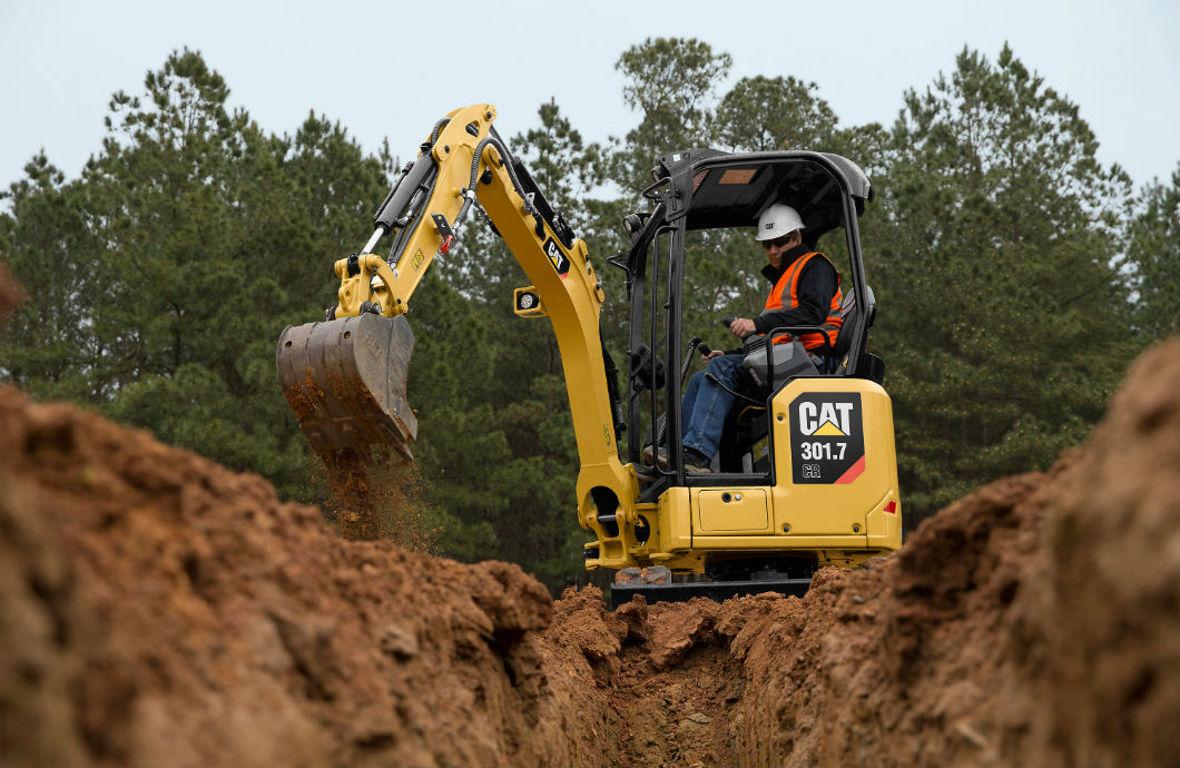 Cat mini excavator