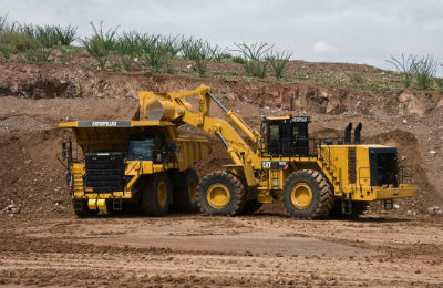 Cat 777G in action