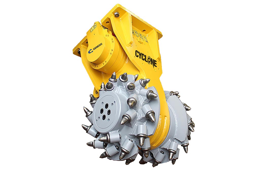 Genesis Cyclone Grinder Excavator Attachment