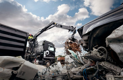 Hiab JONSERED recycling crane