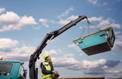 Hiab Light Range Loader Crane in Action