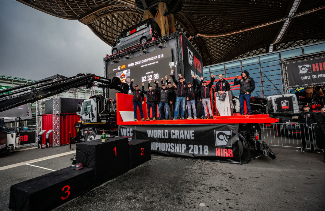 Hiab crowns Andreas Öhman of Sweden World Crane Champion