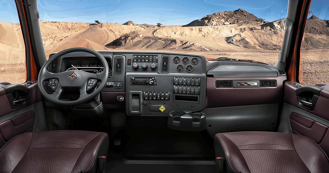 International HV Series Truck Interior