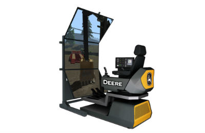 JD simulator with vertical screen