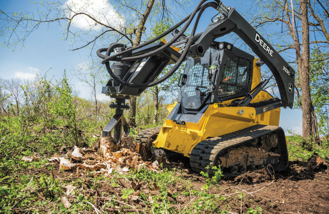 John Deere stump shredder