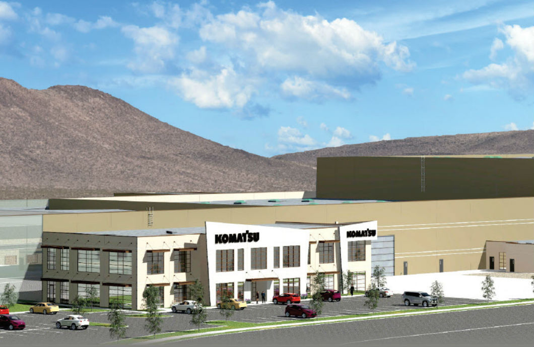 Rendering of Komatsu Elko facility