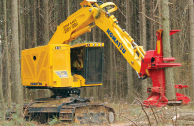 TEC will be selling Komatsu’s full line of forestry equipment like the XT445L-5 Feller Buncher