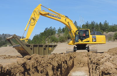 Komatsu PC390LCi-11 Hydraulic Excavator in Trench 