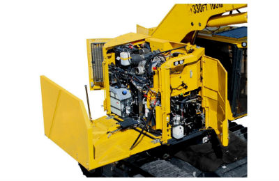 Komatsu XT-5 Series Track Feller Buncher Closeup