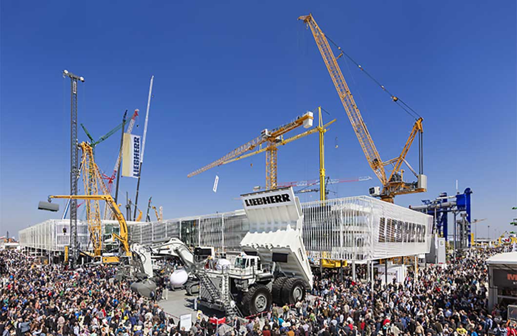 The Liebherr Group’s stand at Bauma 2016