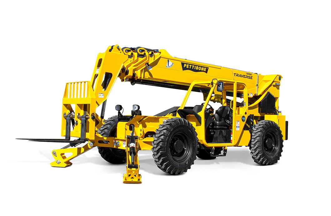 Traverse T1056X telehandler, the first 10,000-pound-capacity Traverse model it its X-Series lineup.